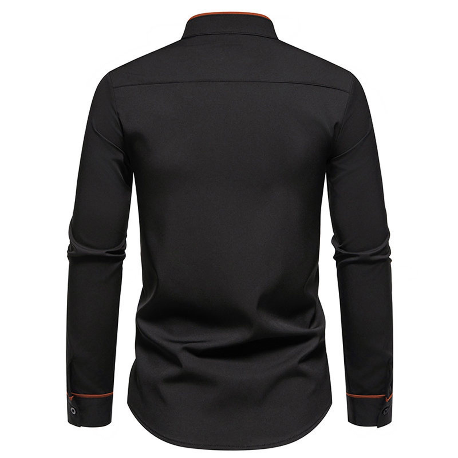 thumbnail image 4 of 2025 Camisa informal de manga larga para hombre: material resistente, diseño moderno, tallas reales, adecuada para el trabajo o las vacaciones, tallas S-XXL (todas las estaciones), 4 of 5